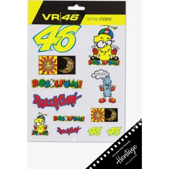 samolepka Velké balení samolepek VR46 Valentino Rossi - Heritage