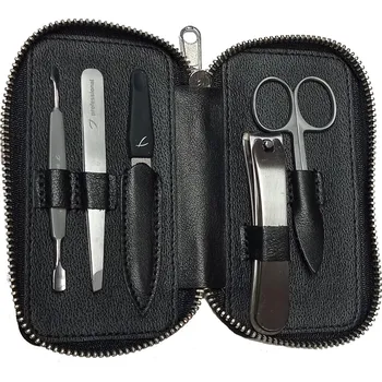 Talacko 1697.86 Matt line pánská manikúra set černá kůže