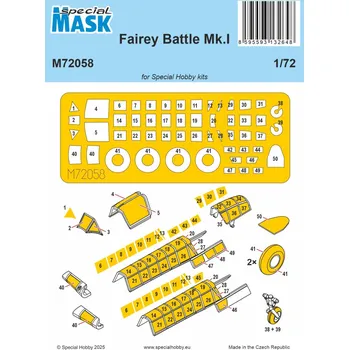 Plastikový model 1/72 Mask for Fairey Battle Mk.I (SP.HOBBY)