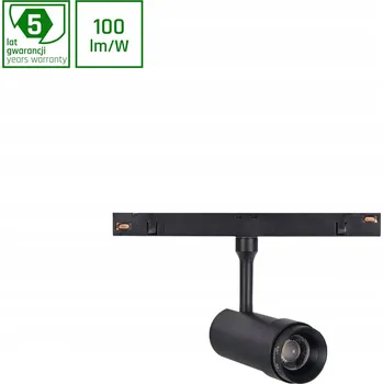 LED osvětlení SYSTEM SHIFT - SPOT ZOOM S UPEVNĚNÍM NA LIŠTU fi35x80mm 5W ČERNÝ 5 LET
