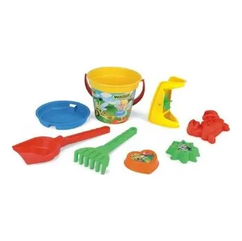 Hračka na písek Sada na písek Wader plast 8ks v síťce 22x35x22cm 12m+