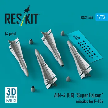 Plastikový model 1/72 AIM-4 (F, G) 'Super Falcon' missiles F-106