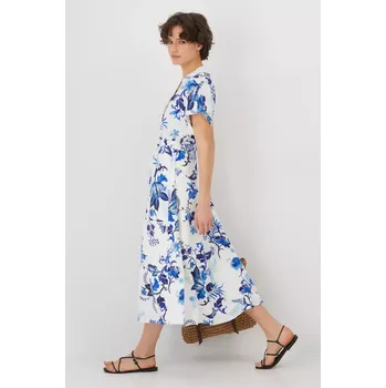 Dámské šaty Šaty s příměsí lnu Medicine RS25.SUD712 bílá 00A, vel. M