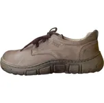 Kacper 2-1434 dámské kožené polobotky šíře H béžová Barva: Hnědá, Velikost: 40