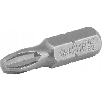 Bit Šroubovací bity PH3 25 mm 1/4" S2 10 ks