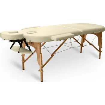 Masážní stůl Skládací masážní stůl TANDEM Basic-2 Oval krémová 195*70 cm / 13,1 kg / krémová