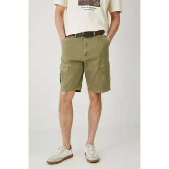 Bavlněné šortky Medicine pánské, zelená barva RS25.SZM825 87X, vel. M