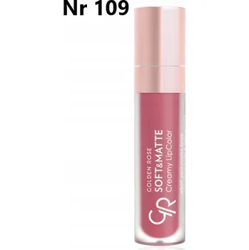 Přípravek na rty Rtěnka Golden Rose růžová 109 matná tekutá 5,5 ml
