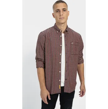 Pánská košile KOŠILE CAMEL ACTIVE FREIZEITHEMD 1/1 ARM BRICK RED