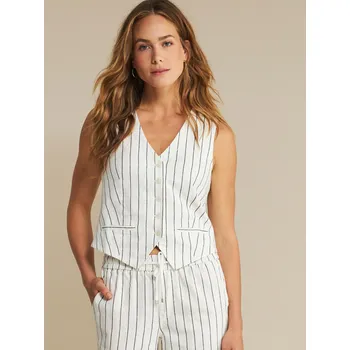 Dámská vesta Red Button dámská vesta s proužkem off white/modrá Velikost: L