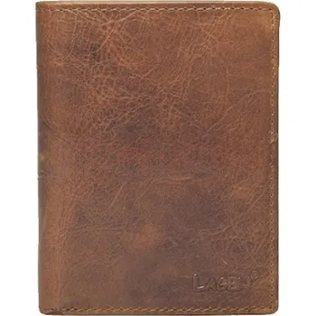 Pánská peněženka LAGEN kožená 2001/V hnědá BRN