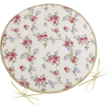 Podsedák Sedák DITA kulatý hladký Smetanová,Růžová,Béžová - průměr 40 cm