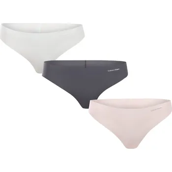 Kalhotky 3PACK dámská tanga Calvin Klein bezešvá vícebarevná (QD3558E-WAK) XS QD3558E-WAK Možnost vrácení zboží ZDARMA do 120 dnů!