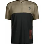 Scott Vertic Zip Trail cyklistický dres - 0 - hnědá - XXL