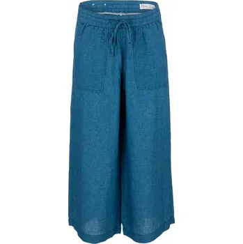 Dámské kalhoty Dámské plátěné kalhoty s.Oliver modré - XXL