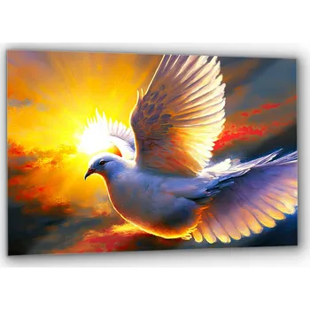 Obraz Skleněný Obraz Dárek Duch Svatý Holubice