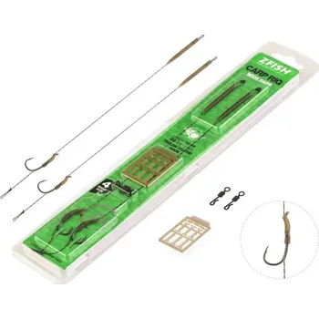 Rybářský háček Zfish návazec Wide Gape Carp Rig 2ks 2