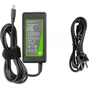 Adaptér k notebooku Green Cell Nabíječka pro notebooky HP / Toshiba / Acer / Asus / Lenovo / Dell, 45W / 20V / 2,25A / konektor USB-C
