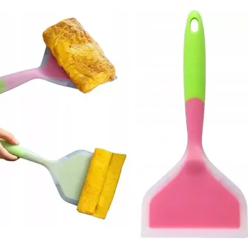 Kuchyňská stěrka Široká kuchyňská stěrka se silikonovým povlakem růžová