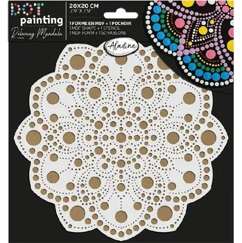 Výtvarná sada Sada na tečkování Aladine, 20 cm - Mandala 2