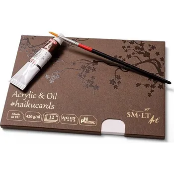 Výtvarný papír SMLT_art SMLT art Karty v krabičce #haikucards, akryl, 148x210mm, 20 listů, 420g/m2