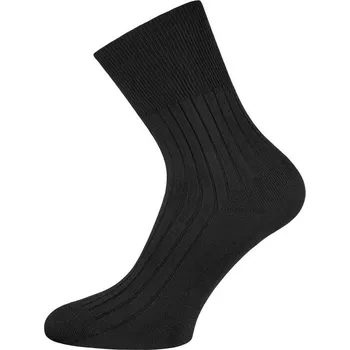 Pánské ponožky Zdravotní bavlněné ponožky TREPON RONS černé velikosti ponožek: 30-31 ( EUR vel. 45-47)