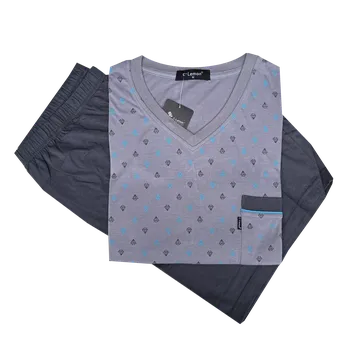 Pánské pyžamo C-Lemon AK111V šedá XXL