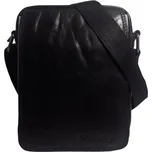 Pánská kožená taška přes rameno Sendi Design černá M-52006 black