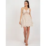 Béžové letní madeirové šaty -TW-SK-BI-8971.99-béžové Velikost: M