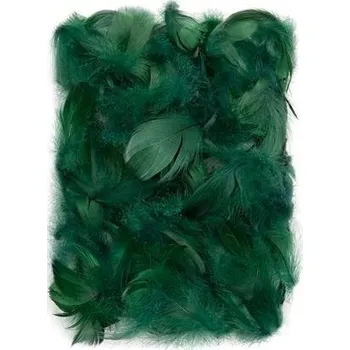 dpCraft Peří 5-12 cm, 10 g, tmavě zelená