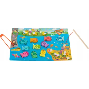 Obraz Dřevěná rybičky s magnet včely, Montessori