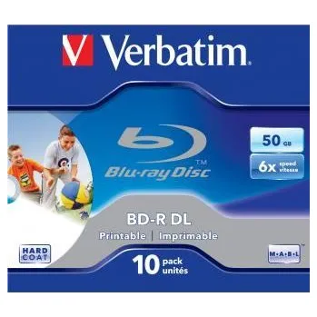 Optické médium Verbatim 43735 BD-R Dual Layer, 25-pack Jewel box, 50GB, 6x, s možností potisku