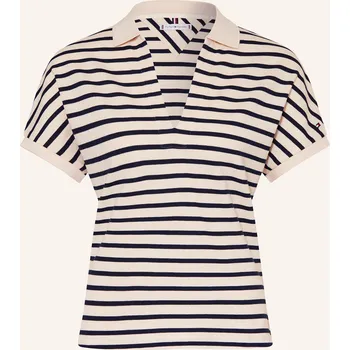 Dámská košile Tommy Hilfiger Dámská Polokošile Z Piké, režná / tmavě modrá, 40