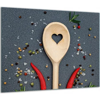 Obraz SKLENĚNÁ OCHRANNÁ DESKA NA SPORÁK 60x52 cm