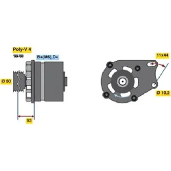 Alternátor Generátor BOSCH 0 986 038 621