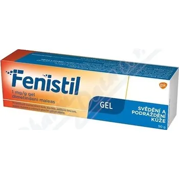 Lék na kožní problémy, vlasy a nehty Fenistil gel. 1 x 50gm1mg/gm