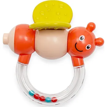 Dětské chrastítko Baby Mix včelka oranžová (poškozený obal)