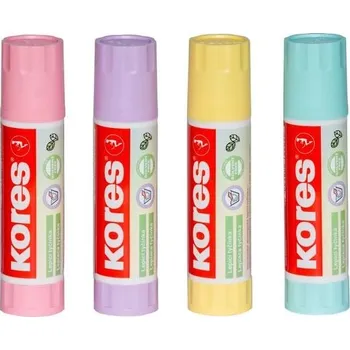 Kancelářské lepidlo Kores Lepicí tyčinka 20 g - Pastelový design (blistr, 2ks)