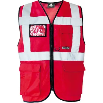 reflexní vesta Korntex Bezpečnostní reflexní vesta Berlin Barva: červená, Velikost: L KX802