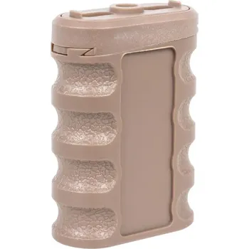 JJ Airsoft Vertikální nylonová rukojeť / grip Angled na KeyMod/M-LOK - písková TAN, JJ Airsoft, JA-1394