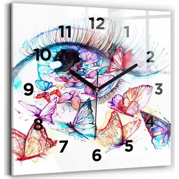 Hodiny Nástěnné hodiny Wallfluent, odstíny modré, 30 cm