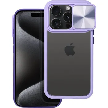 Pouzdro na mobilní telefon Ochranný zadní kryt SLIDER case pro Apple iPhone 15 Pro Max, fialová