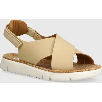 Dámské sandále Kožené sandály Camper Oruga Sandal dámské, béžová barva, K200157-053 K200157.053 80X, EUR 36