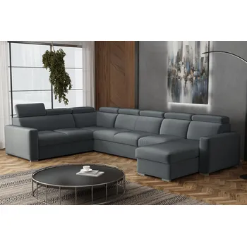 Sedací souprava Sedací souprava Petrit U1 pravá Paros tmavě šedá