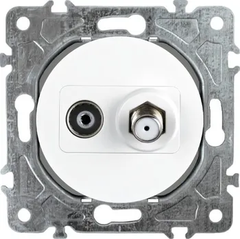 Elektrická zásuvka Elhard Rondo RD2028W TV+SAT zásuvka, bílá