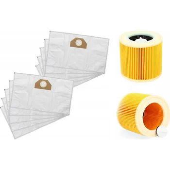 Sáček do vysavače spotrebice-doplnky Sáčky průmyslové pro Karcher A 2004 , 2014 CarVac 10ks + Filtr Hepa