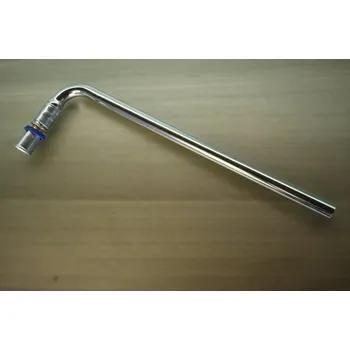 Vodovodní potrubí Koleno připojovací Plano niklovaná připojovací trubka - Cu15, 16 x 2 -15 mm, délka 300 mm