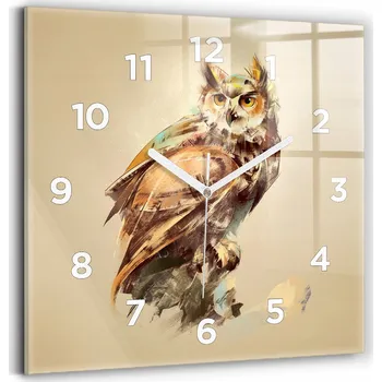 Hodiny Nástěnné hodiny Wallfluent hnědé 30 cm