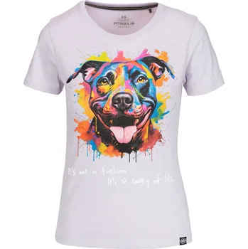 Dámské tričko PitBull West Coast - dámské triko WATER COLOR fialové M