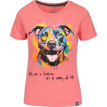 Dámská móda PitBull West Coast - dámské triko WATER COLOR korálové Barva: neon orange, Vel: L